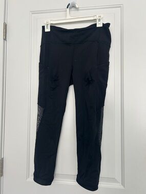 Lululemon Cropped mesh leggings with pockets